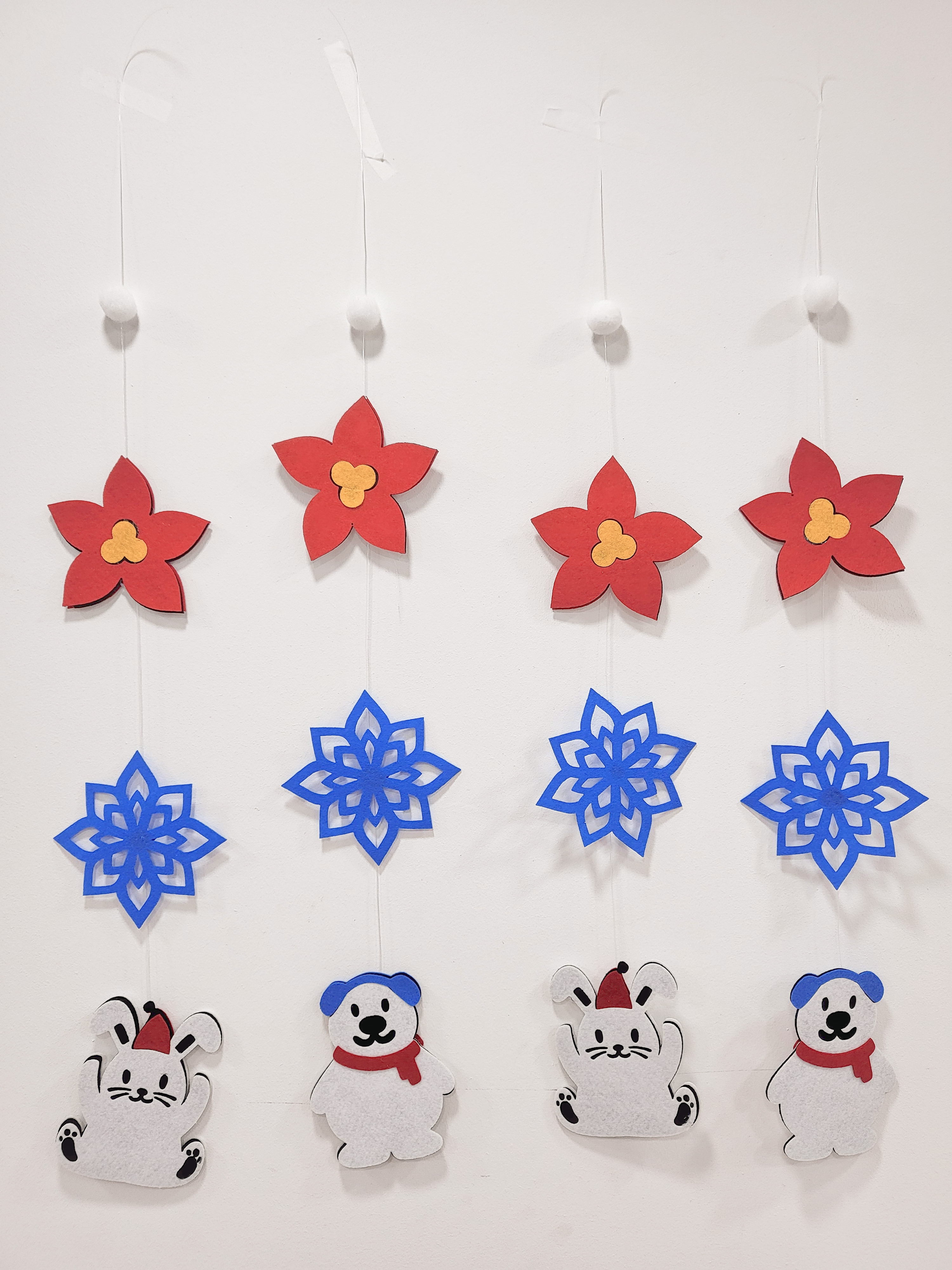 산토끼 북금곰 모빌DIY(1줄)