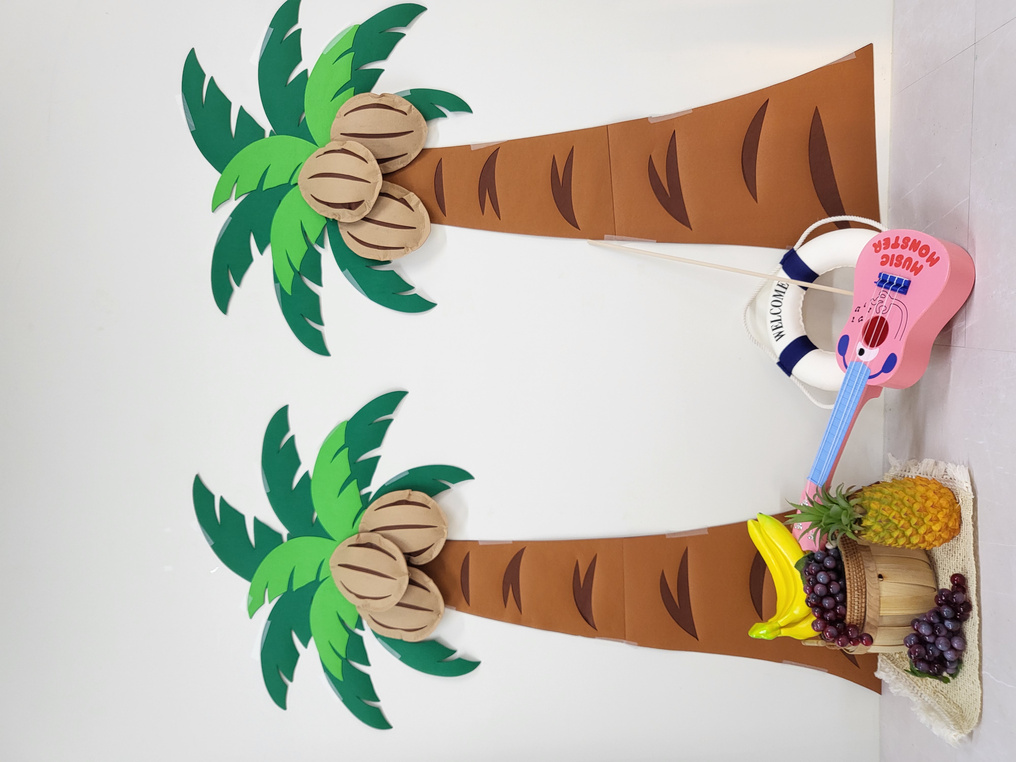 야자수 코코넛 따기