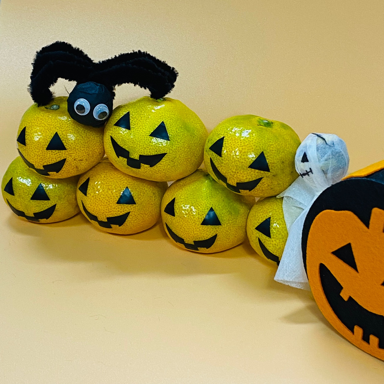 할로윈 펌킨 표정스티커 (10개묶음) 호박 눈, 호박 입