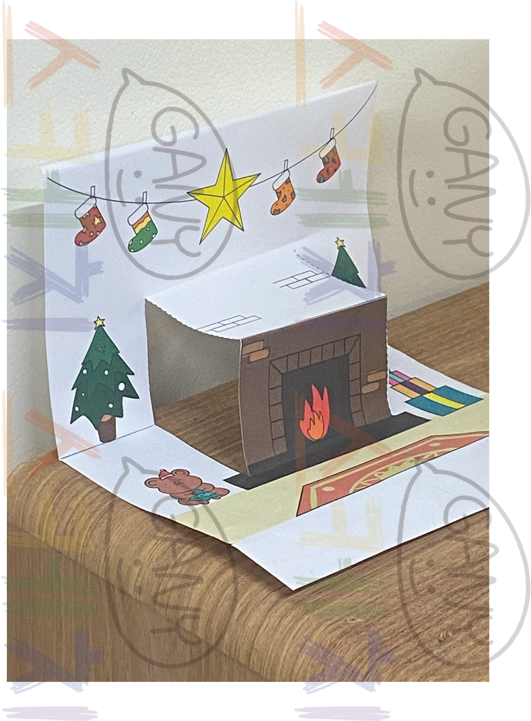 크리스마스 오픈카드