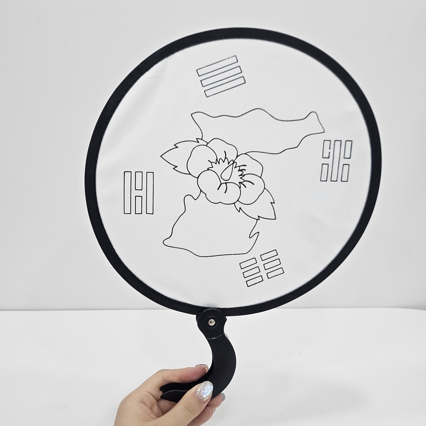 아름다운 우리나라 광복절 컬러링 부채