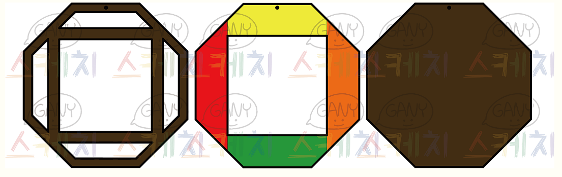 조각보 액자 만들기