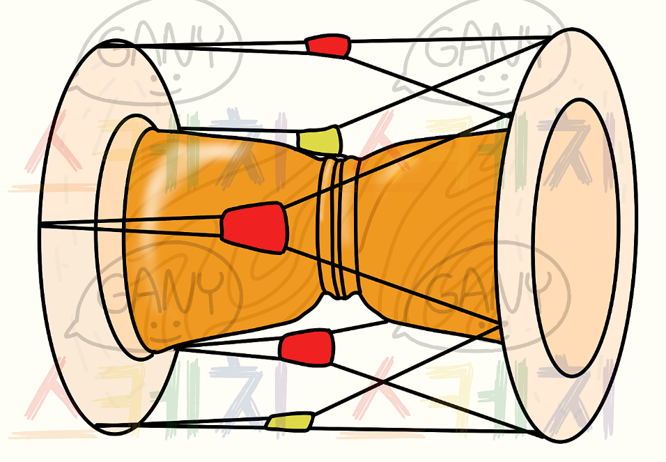 장구 만들기 도안