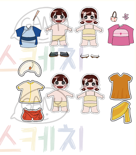 세계인 옷 입히기