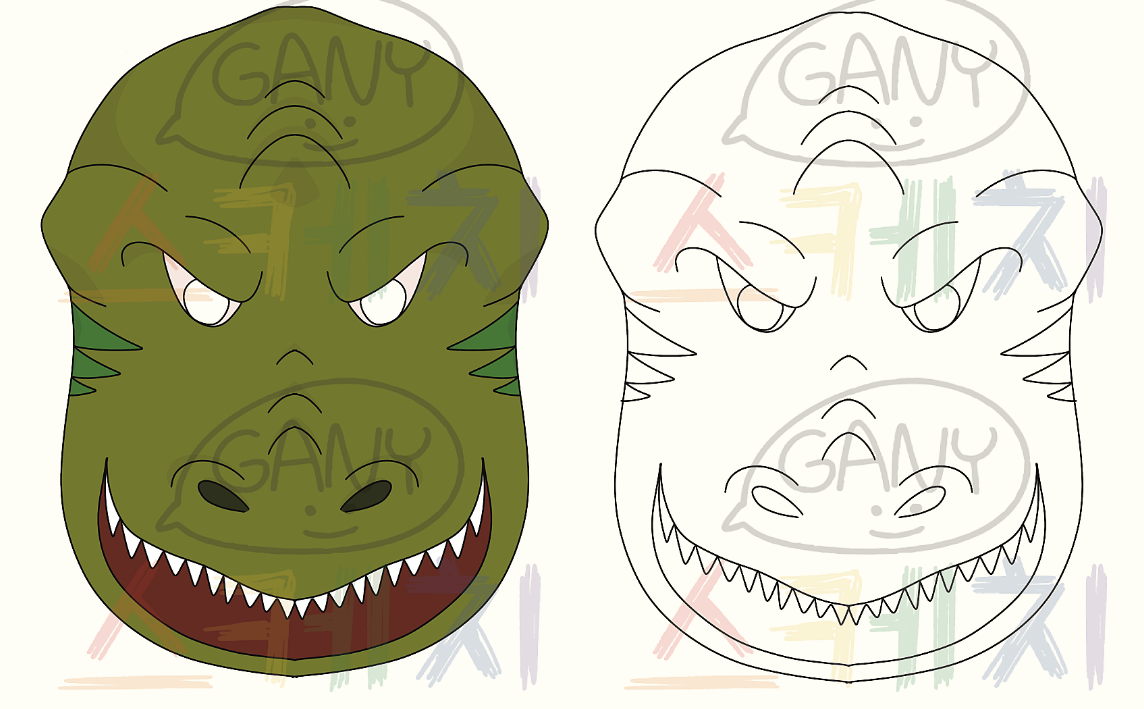 공룡 가면 만들기