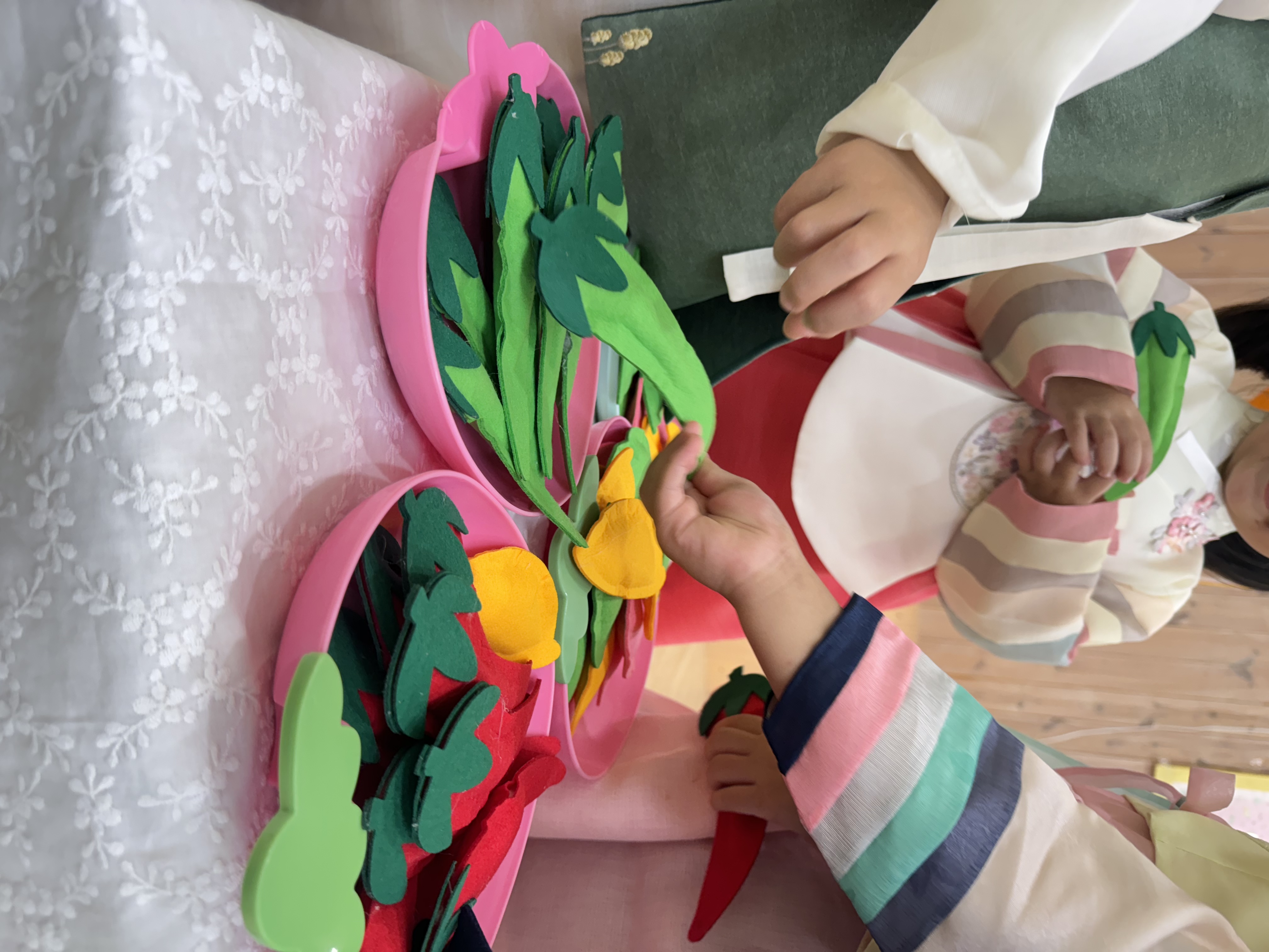 펠트 고추/송편 모형