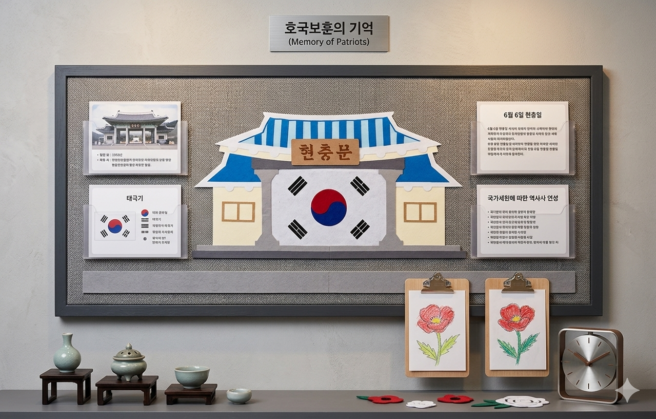 현충일 현충문 환경판(반제)